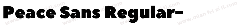 Peace Sans Regular字体转换